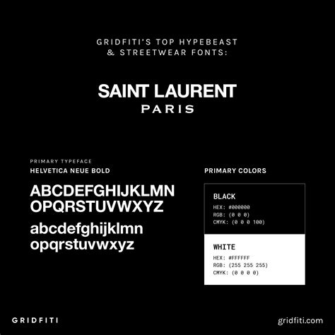 typo yves saint laurent|ysl font.